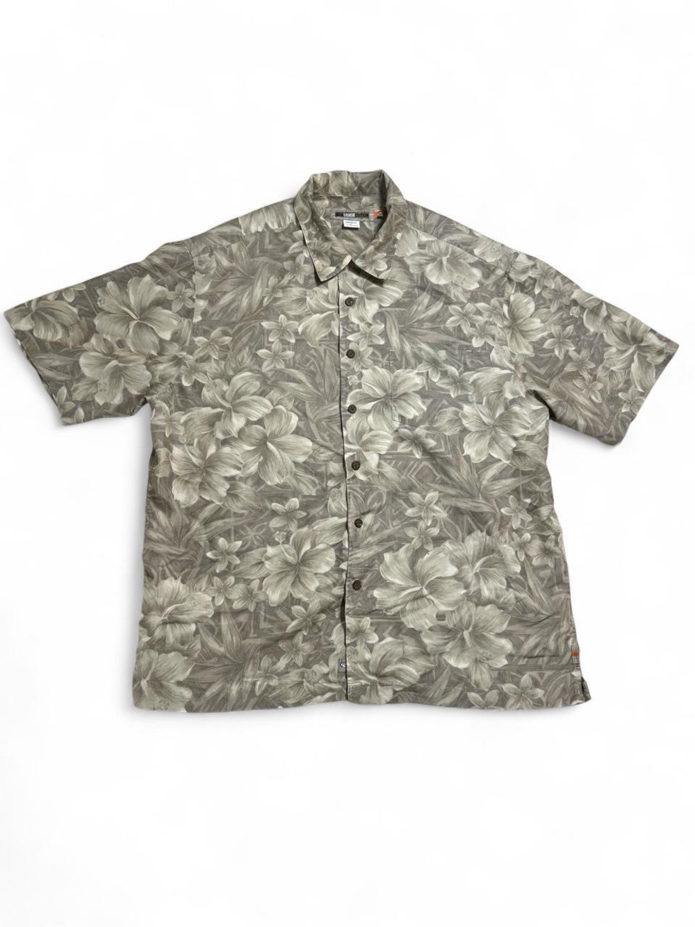 Vintage Quiksilver Silver Edition Floral Hawaiian Shirt L